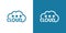 Cloud logo. cloud computing template. creative. internet global. upload. data transfer. download website. technology icon.