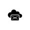 Cloud Mail Flat Vector Icon