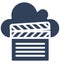 Cloud Media Isolated Vector Icon that can easily modify or edit.