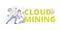 Cloud mining web banner