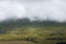 A cloud of mist near Stob Dearg and Rannoch Moor in Scotland