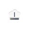 Cloud modem vector flat colour icon