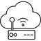 Cloud Modem Vector icon that can easily modify or edit