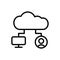 Cloud, monitor, user icon. Simple line, outline vector elements of internet storage icons for ui and ux, website or mobile