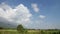 Cloud movement over the agriculture land