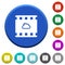 Cloud movie beveled buttons