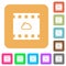 Cloud movie rounded square flat icons