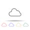 cloud multi color style icon. Simple thin line, outline vector of web icons for ui and ux, website or mobile application