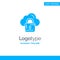 Cloud, Network, Lock, Locked Blue Business Logo Template