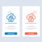 Cloud, Network, Lock, Locked  Blue and Red Download and Buy Now web Widget Card Template