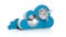 Cloud online storage icons with round dial lock