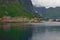 Cloud over Sund, FlakstadÃ¸ya, Lofoten Archipelago, Norway