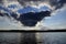 cloud over water