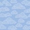 Cloud pattern. Cloudy sky seamless backround