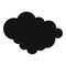 Cloud of precipitation icon, simple style.