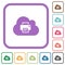 Cloud printing simple icons