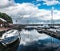 Cloud Reflections in Avoch Harbor, Avoch, Scotland