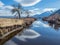 Cloud reflections in the Carson River Valley