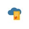 Cloud Report icon. Flat creative element from big data icons collection. Colored cloud report icon for templates, web design and