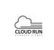 Cloud Run Logo speed fast logo Design Element.