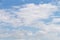 Cloud scape background cumulus and cirrostratus clouds