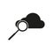 Cloud search icon. Vector illustration. EPS 10.