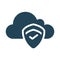 Cloud security icon. Secure cloud icon. Cloud Computing Icon.