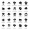 Cloud Server Glyph Icons Pack