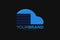 Cloud server logo design