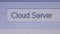 \'CLOUD SERVER\': Macro Close Up Typing Search Query