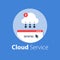 Cloud services, internet technology, online solution, distant data storage