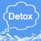 Cloud shaped as detox Message