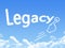 Cloud shaped as legacy Message