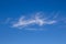 Cloud shapes in a blue sky