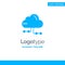 Cloud, Share, Computing, Network Blue Business Logo Template