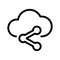 Cloud share icon