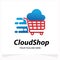 Cloud Shop Logo Template Design Template