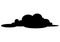 Cloud silhouette vector symbol icon design