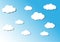 Cloud on sky, cuted paper design. vector illustration