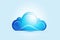 Cloud sky icon logo vector image design