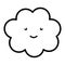 Cloud sky weather kawaii character