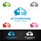 Cloud Snow Air Conditioning and Heating Services Logo
