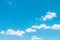 Cloud soft texture on vast bright blue sky background and space