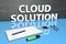 Cloud Solution text concept
