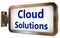 Cloud Solutions on billboard background