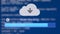Cloud source blue downloading
