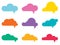 Cloud speech bubbles