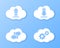 Cloud storage icons