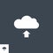 Cloud Storage related vector glyph icon.