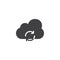 Cloud storage vector icon